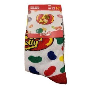 JELLY BELLY Kids Crew Socks 3 Pack NEW Fits Sizes 1-7 (M/L)